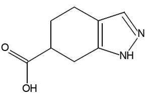 4,5,6,7-tetrahydro-1H-indazole-6-carboxylic acid structure, CAS 1354950-72-3