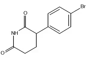 3-(4-Bromophenyl)piperidine-2,6-dione structure, CAS 1267337-47-2