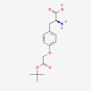 L-Tyrosine, O-[2-(1,1-dimethylethoxy)-2-oxoethyl]- structure, CAS 145544-50-9