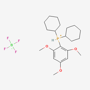 [2,4,6-Trimethoxyphenyl]dicyclohexylphosphonium tetrafluoroborate structure, CAS 1217887-12-1