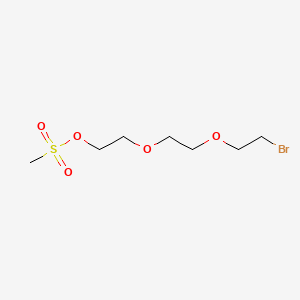 2-(2-(2-Bromoethoxy)ethoxy)ethyl methanesulfonate (Br-PEG3-MS) structure, CAS 2702323-73-5