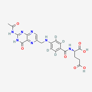 N-Nitroso Folic Acid-d4 structure, CAS 461426-36-8