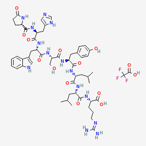 (Des-Pro-NHEt9)-Leuprolide structure, CAS 112642-14-5