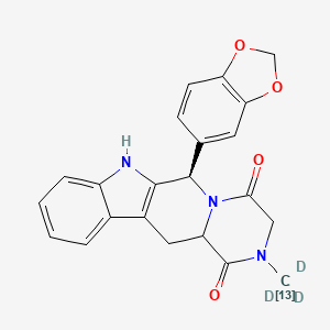 Tadalafil-13C,d3 structure, CAS 1261364-86-6