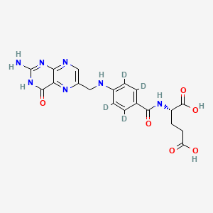 Levomefolic Acid-d3 structure, CAS 171777-72-3