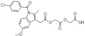 Acemetacin EP Impurity F structure, CAS 76812-49-2