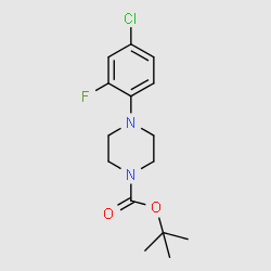 1-Boc-4-(4-chloro-2-fluorophenyl)piperazine structure, CAS 945422-81-1