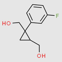(1S,2R)-1-(3-Fluorophenyl)-1,2-cyclopropanedimethanol structure, CAS 1369767-20-3