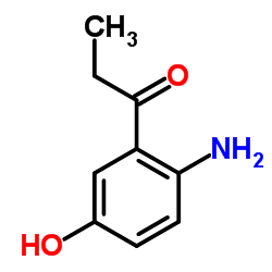 1-(2-Amino-5-hydroxyphenyl)propan-1-one structure, CAS 35364-15-9