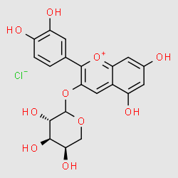 CYANIDIN 3-ARABINOSIDE structure, CAS 57186-11-5