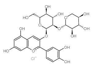 CYANIDIN-3-SAMBUBIOSIDE structure, CAS 33012-73-6