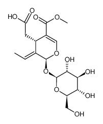 ELENOLIC ACID 2-O-GLUCOSIDE structure, CAS 60539-23-3