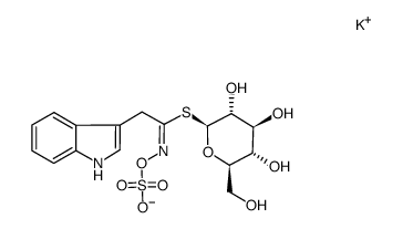 Glucobrassicin potassium salt structure, CAS 143231-38-3