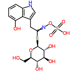 4-Hydroxyglucobrassicin structure, CAS 83327-20-2