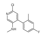 3-Pyridinamine, 6-chloro-4-(4-fluoro-2-methylphenyl)-N-methyl- structure, CAS 825643-62-7