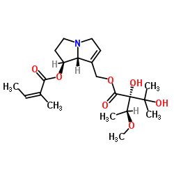 lasiocarpine structure, CAS 303-34-4