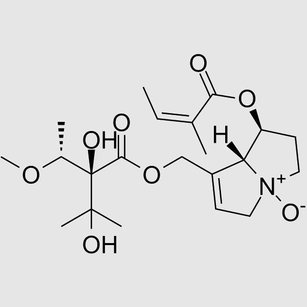 lasiocarpine N-oxide structure, CAS 127-30-0