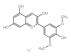 MALVIDIN CHLORIDE structure, CAS 643-84-5