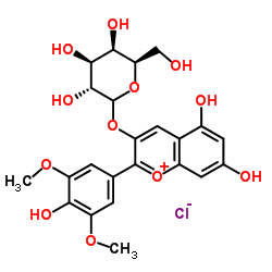 MALVIDIN-3-GALACTOSIDE CHLORIDE structure, CAS 30113-37-2