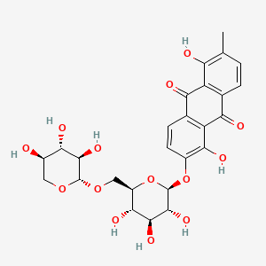 Morindone-6-O-β-D-primeveroside structure, CAS 60450-21-7