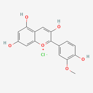 Peonidin chloride structure, CAS 134-01-0