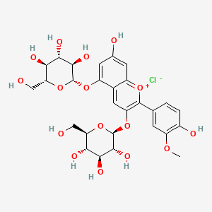 PEONIN CHLORIDE(SH) structure, CAS 132-37-6