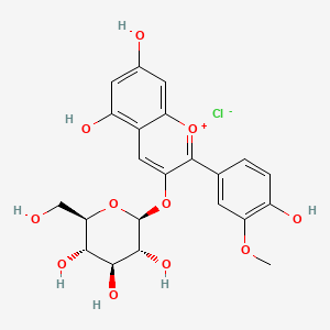 PEONIDIN-3-GLUCOSIDE CHLORIDE structure, CAS 6906-39-4