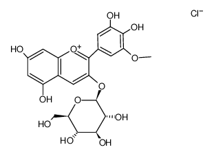 PETUNIDIN 3-GLUCOSIDE structure, CAS 6988-81-4
