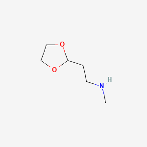 2-(N-METHYL-2-AMINOETHYL)-1,3-DIOXOLANE structure, CAS 142753-10-4