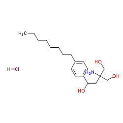 3-AMino-3-(hydroxyMethyl)-1-(4-octylphenyl)-1,4-butanediol hydrochloride structure, CAS 268557-51-3