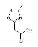 2-(3-methyl-1,2,4-oxadiazol-5-yl)acetic acid structure, CAS 55151-91-2