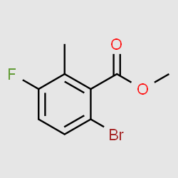 methyl 6-bromo-3-fluoro-2-methylbenzoate structure, CAS 1807191-86-1