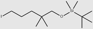 Silane, (1,1-dimethylethyl)[(5-iodo-2,2-dimethylpentyl)oxy]dimethyl- structure, CAS 243458-60-8
