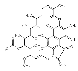 3-Amino-4-imino-rifamycin S structure, CAS 62041-01-4