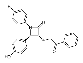 Des Fluoro Ezetimibe Ketone Impurity structure, CAS 163222-31-9