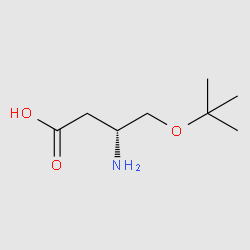 (R)-3-amino-4-(tert-butoxy)butanoic acid structure, CAS 1956437-97-0