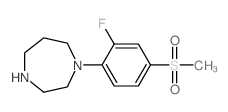 1-[2-FLUORO-4-(METHYLSULFONYL)PHENYL]-1,4-DIAZEPANE structure, CAS 849924-88-5