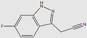 6-fluoro-1H-indazole-3-acetonitrile structure, CAS 1360892-92-7