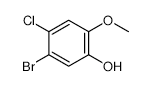 5-Bromo-4-chloro-2-methoxy-phenol structure, CAS 86735-02-6
