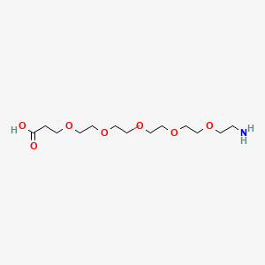 Amino-PEG5-acid structure, CAS 1191078-74-6