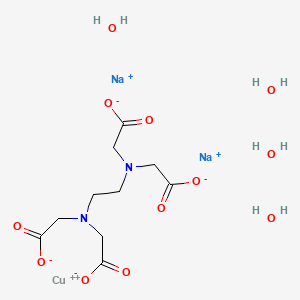 Ethylenediaminetetraacetic acidcopper(II) disodium salt tetrahydrate structure, CAS 39208-15-6