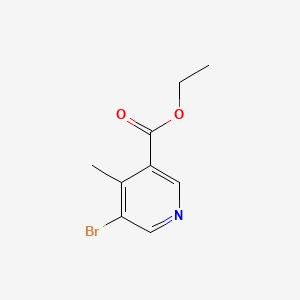 Ethyl 5-Bromo-4-methylnicotinate structure, CAS 1428651-84-6
