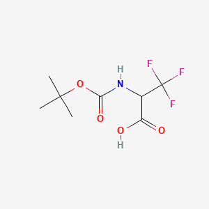 N-(TERT-BUTOXYCARBONYL)-3,3,3-TRIFLUOROALANINE structure, CAS 188030-43-5