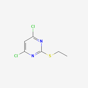 4,6-dichloro-2-(ethylsulfanyl)pyrimidine structure, CAS 68498-47-5
