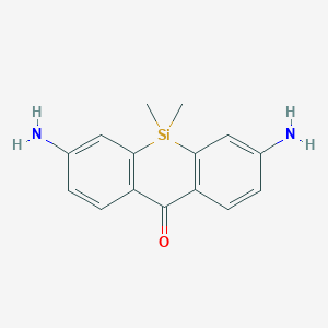 3,7-Diamino-5,5-dimethyldibenzo[b,e]silin-10(5H)-one structure, CAS 1301205-23-1