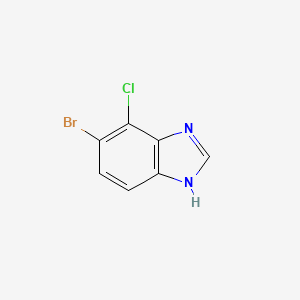 5-broMo-4-chloro-1H-benzo[d]iMidazole structure, CAS 1008361-81-6