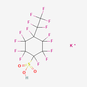 DECAFLUORO-4-(PENTAFLUOROETHYL)CYCLOHEXANESULFONIC ACID POTASSIUM SALT structure, CAS 335-24-0