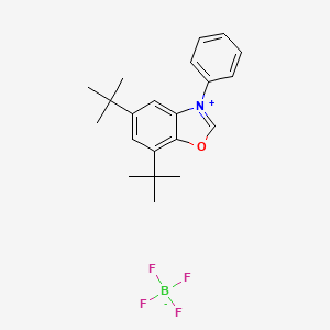 5,7-Di-tert-butyl-3-phenylbenzo[d]oxazol-3-ium tetrafluoroborate structure, CAS 1207294-92-5