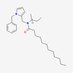 Methyl 3-amino-5-(benzylamino)-6-chloropyrazine-2-carboxylate structure, CAS 1154-82-1