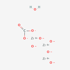 Zirconium carbonate oxide structure, CAS 12671-00-0